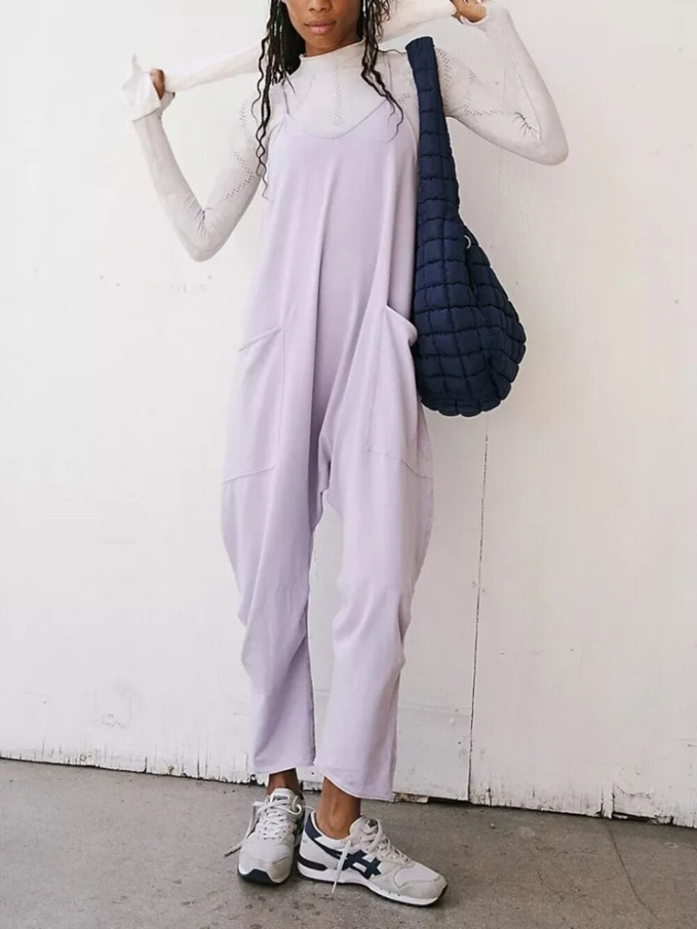 Free People Movement Hot Shot Lilac Onesie Jumpsuit